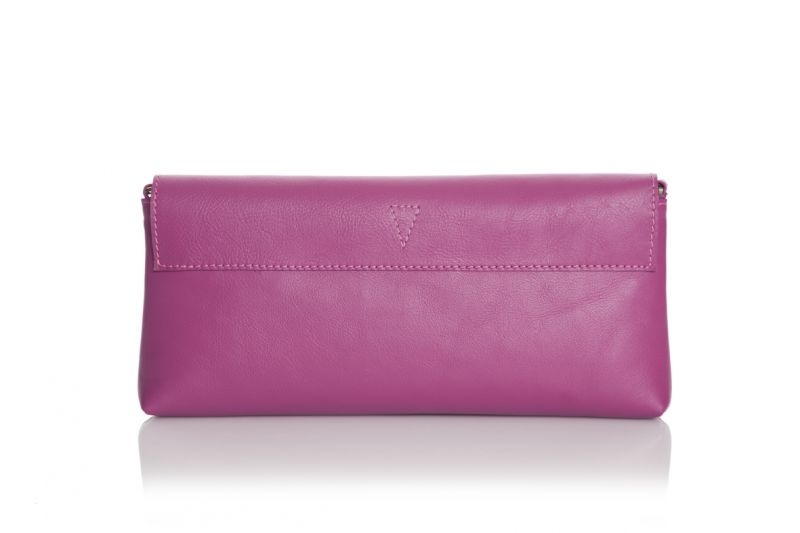 Baguette de Lacambra rosa fucsia bolso modulable en blandolera o asa corta